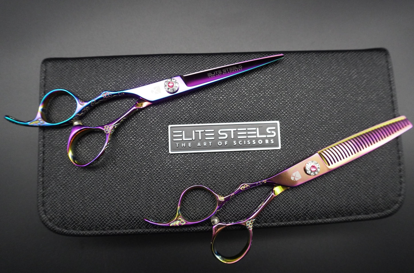 professional hairdressing scissors set 6" elite steels barber shears 