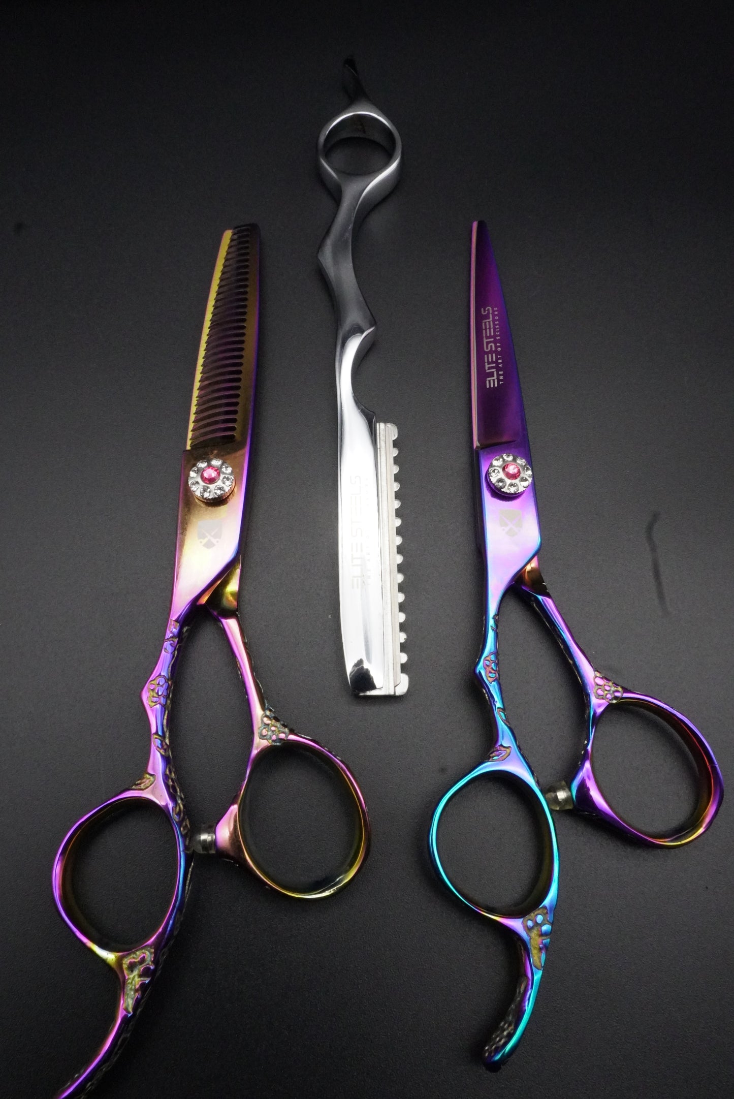 professional hairdressing scissors set 6" elite steels barber shears 